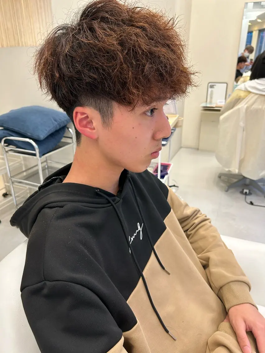 パーマ メンズ メンズパーマ 河田 日和のヘアスタイル