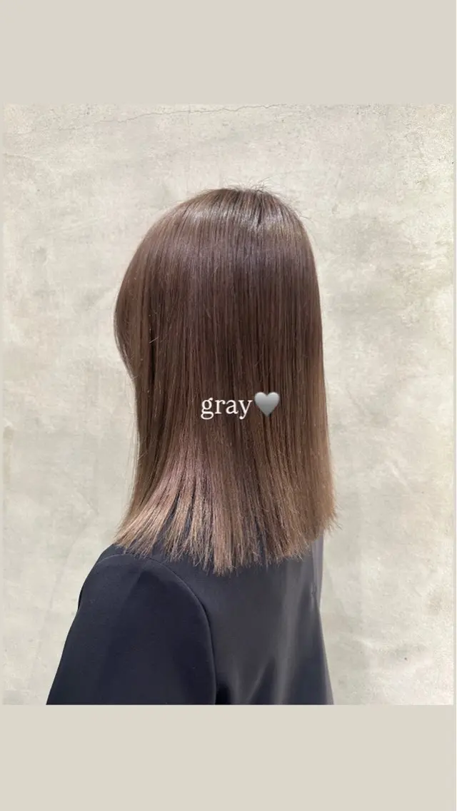 ミディアム ヘアカラー 【lond】🩶 Marinのヘアスタイル