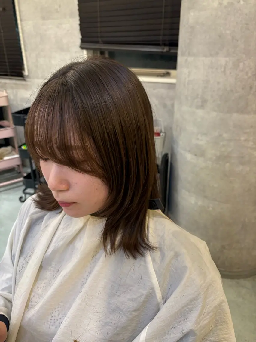 ミディアム ミディアムレイヤー ハイレイヤー レイヤーカット ウルフカット ケアブリーチ🌟 ♢WATARU♢のヘアスタイル