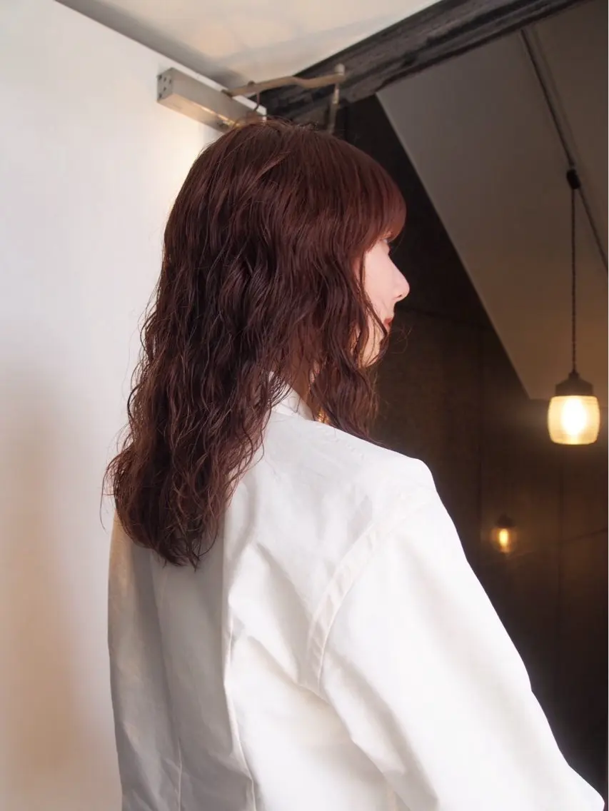 ミディアム パーマ ヘアカラー トリートメント 似合わせカラー /パーマ🪿 moeのヘアスタイル