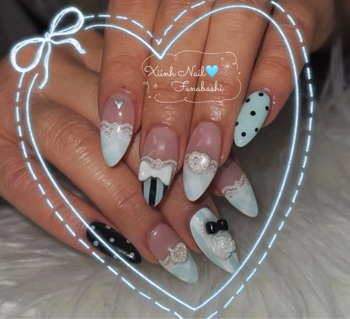 ネイル チークネイル 桜ネイル 長さ出し フットネイル ジェルネイル ハンドネイル XIINH NAIL SALONのネイルデザイン