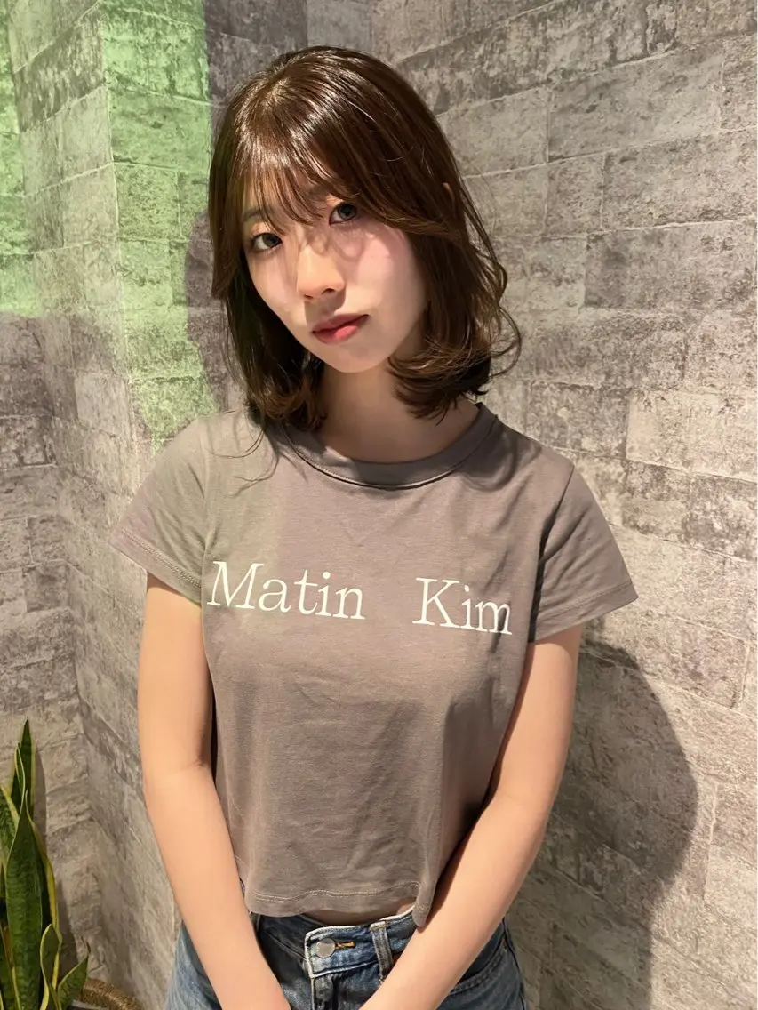 ミディアム カラー 似合わせカット カット ヘアカラー トリートメント mai / linoah˚✧のヘアスタイル