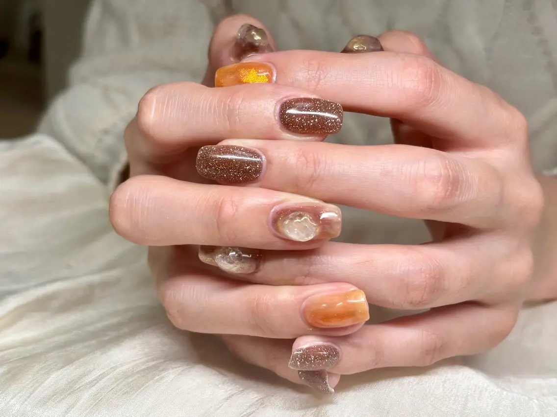 ネイル ジェルネイル ニュアンスネイル ハンドネイル ハンドケア ETE LUNA NAILのネイルデザイン