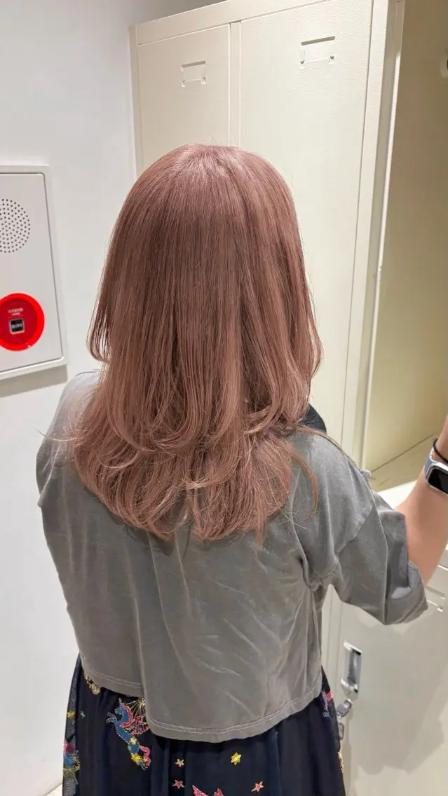 セミロング カラー 暖色・ベージュ♡ nanoha itoのヘアスタイル