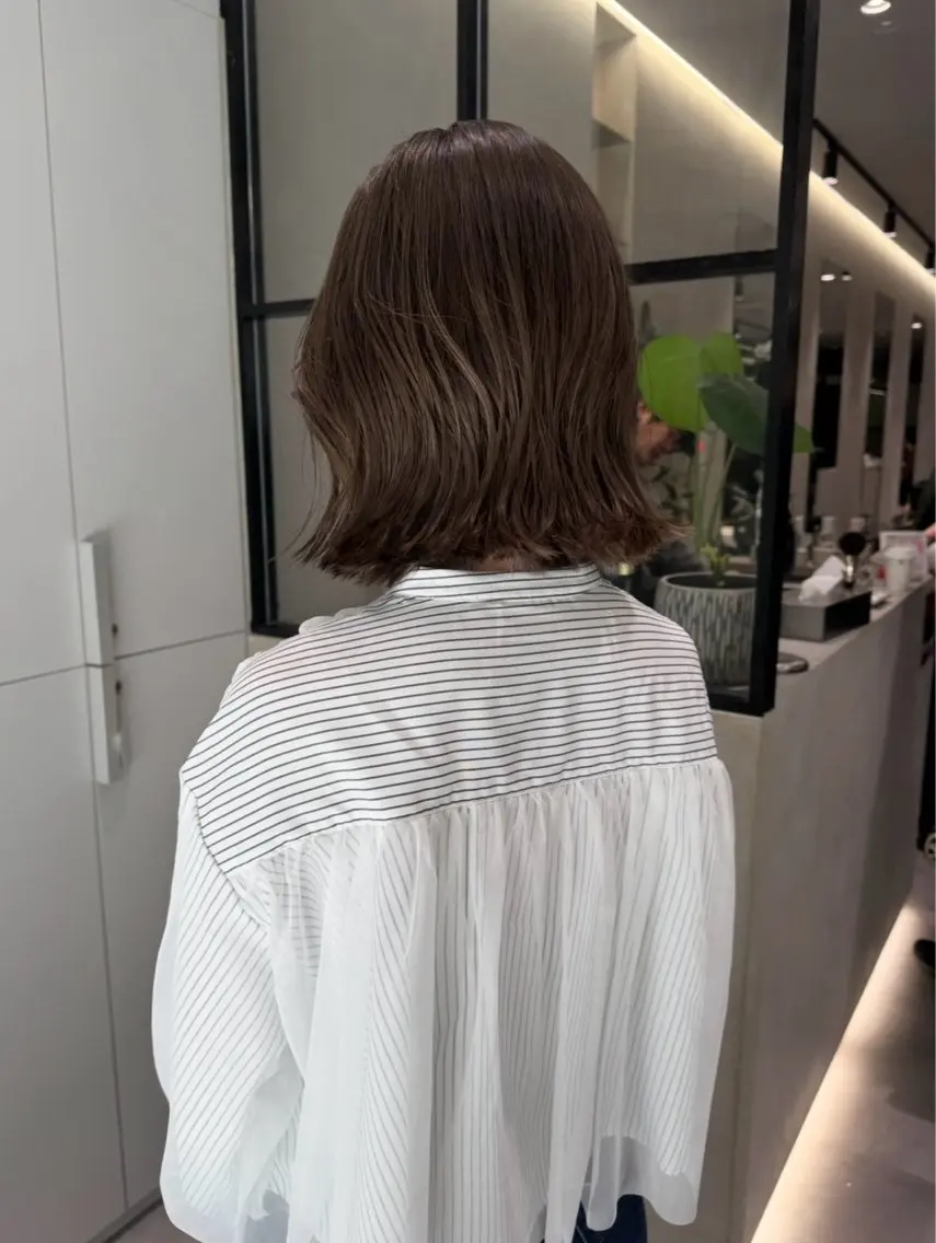 ショート カラー ブラウンカラー チョコレートブラウン カット ヘアカラー ハルヒ/ハイトーン /ボブのヘアスタイル
