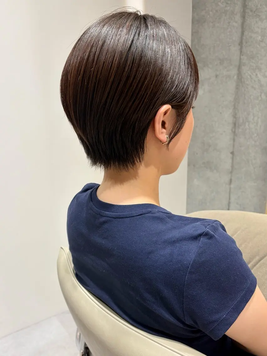 ショート ショートボブ ハンサムショート ボブ レイヤーカット ショートヘア 🫧ナギサ/本厚木/ ショートカット🫧のヘアスタイル