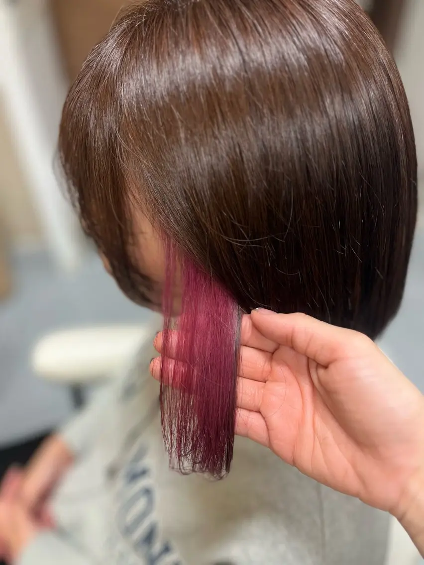 ミディアム ブリーチカラー特化 美容師/𝕐𝕌𝕀のヘアスタイル