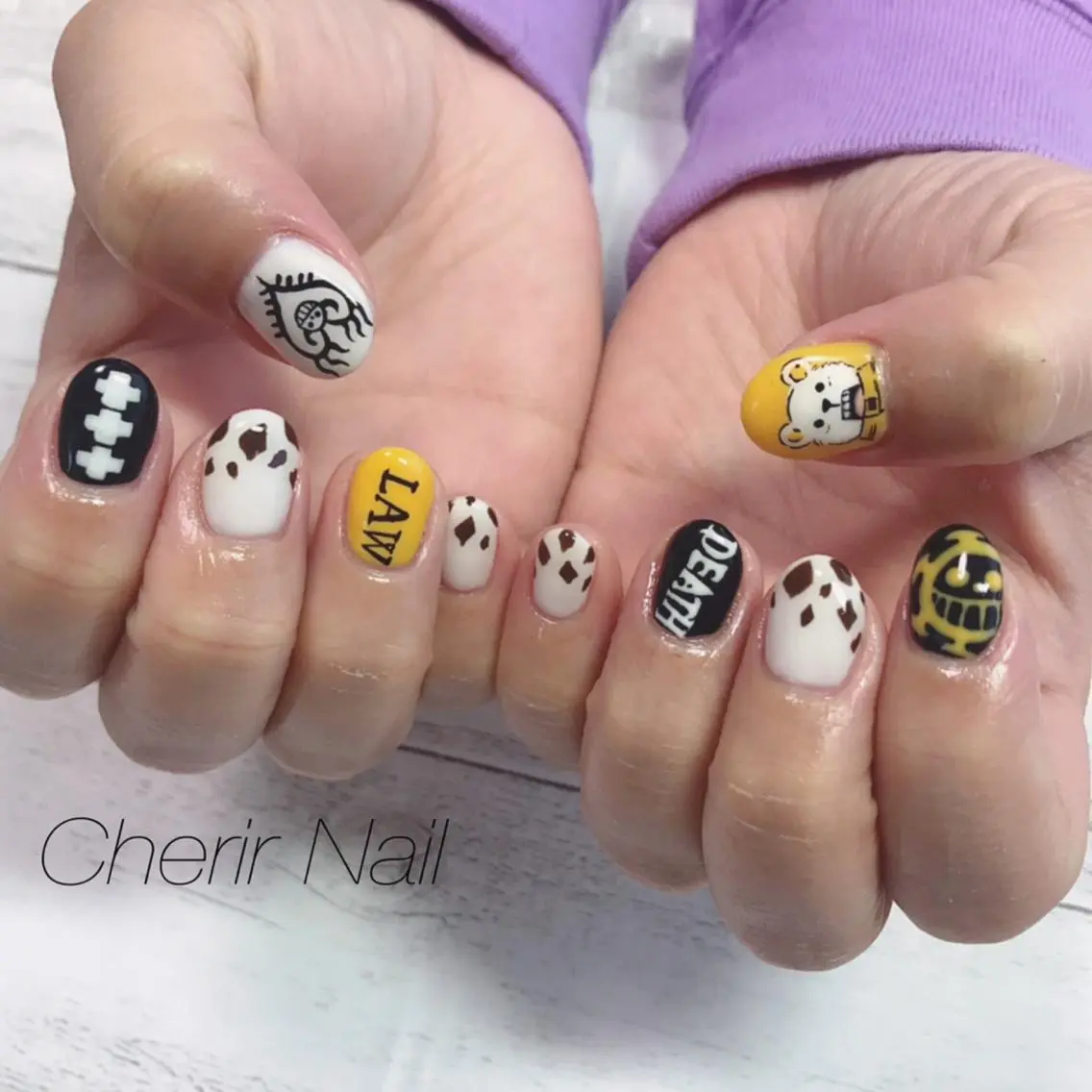 ネイル ショートネイル ハンドネイル Cherirnail kaoriのネイルデザイン