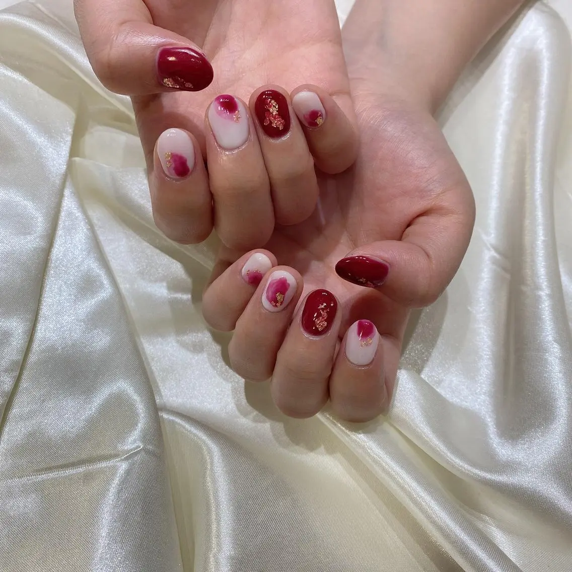 ネイル ハンドネイル 西岡 杏のネイルデザイン