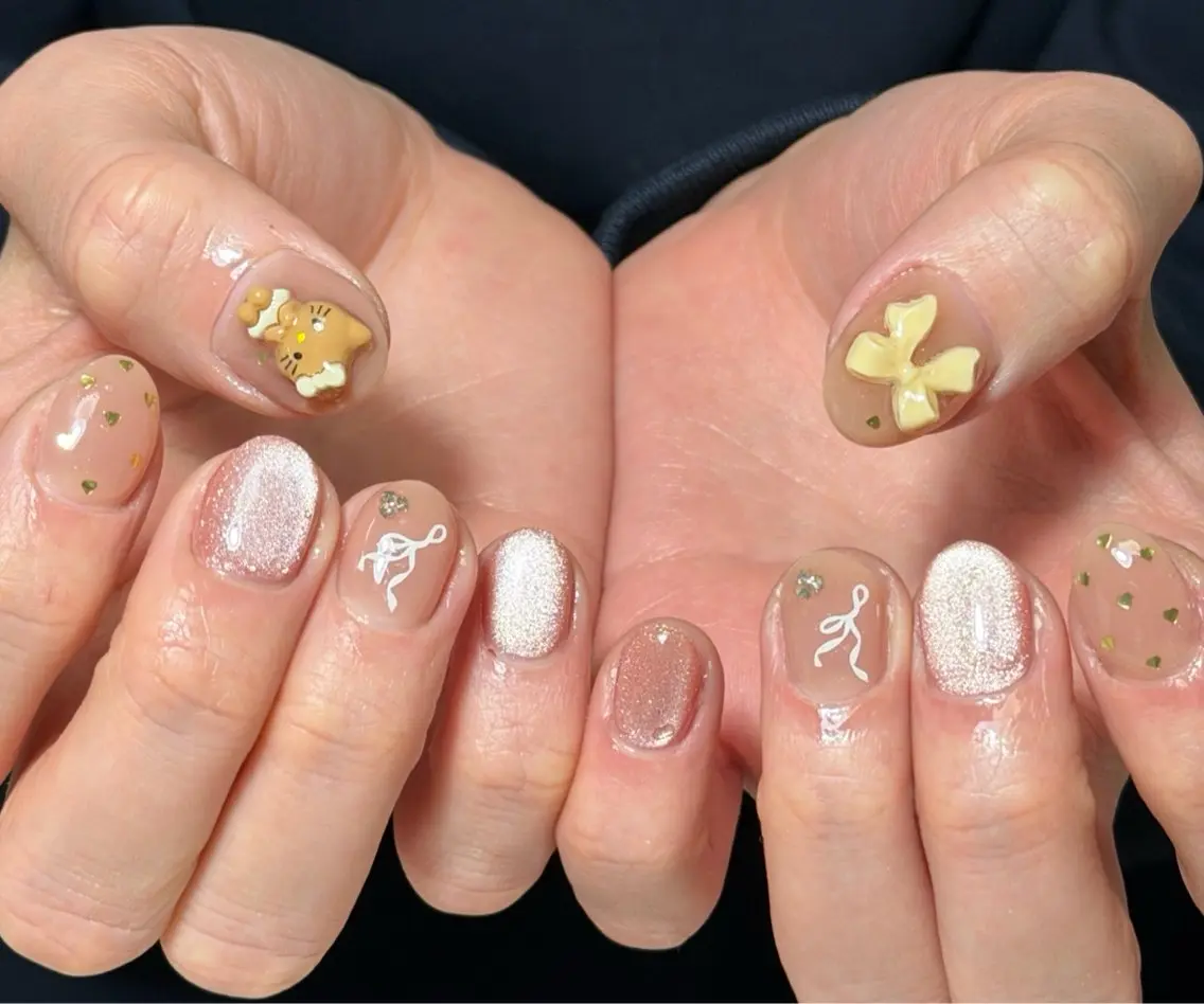 ネイル ハンドネイル ハンドケア 🍑 momo_nailのネイルデザイン