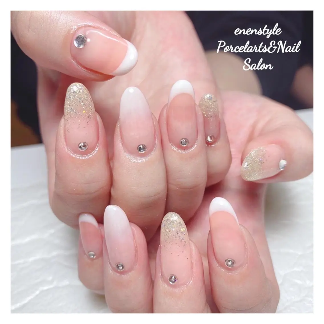 ミディアム ネイル 🐾enen style 🐾のネイルデザイン