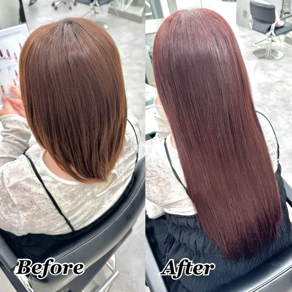 ヘアカラー エクステ ヘアメ🎀ハイトーン 🩵エクステ🪄しほのヘアスタイル