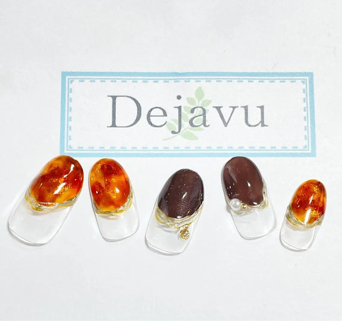 ネイル アートネイル ジェルネイル ハンドネイル Nail salon Dejavu 🌿のネイルデザイン