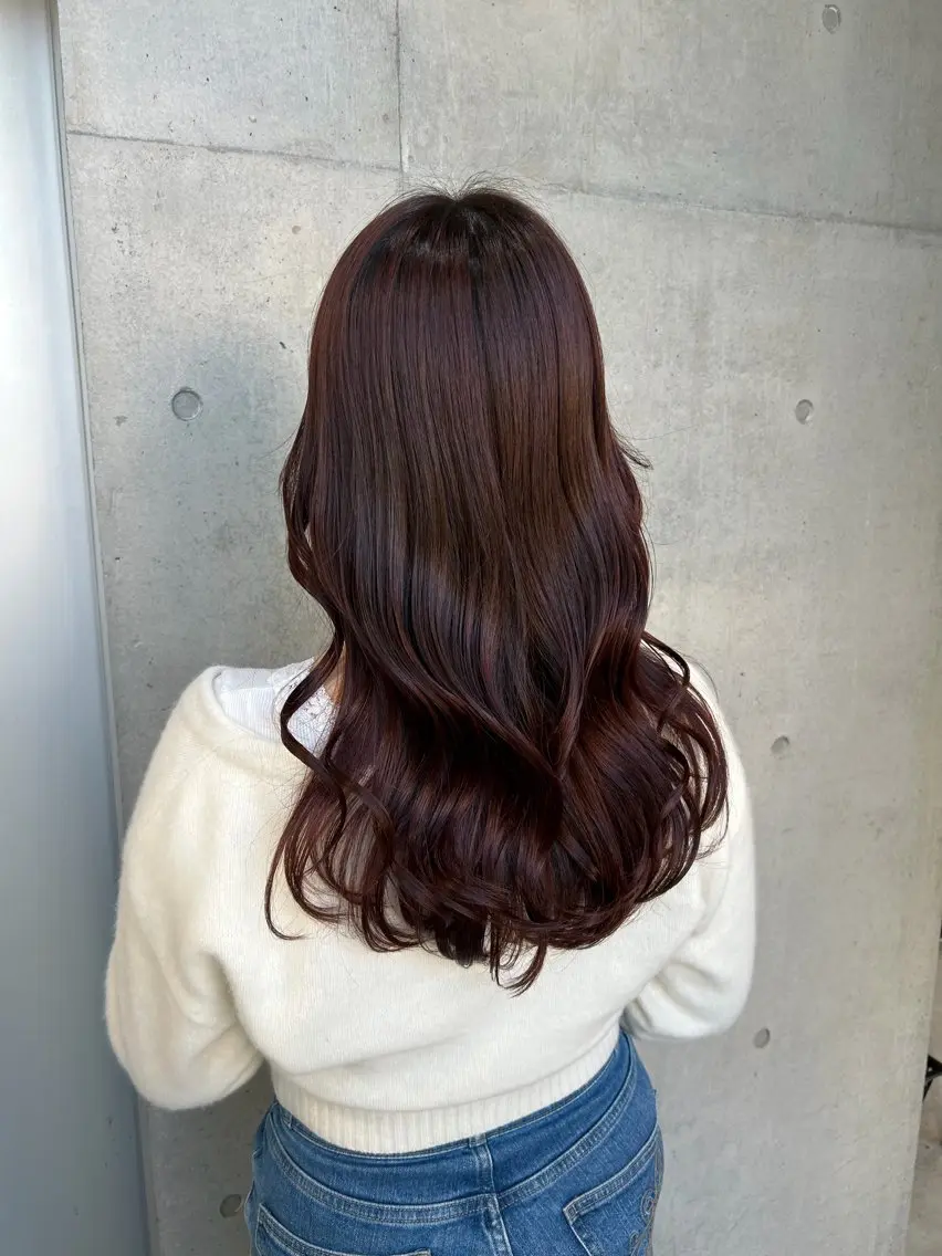ロング カラー ヘアアレンジ カット ヘアカラー トリートメント ボブ艶モテカラー🫧 カリンのヘアスタイル
