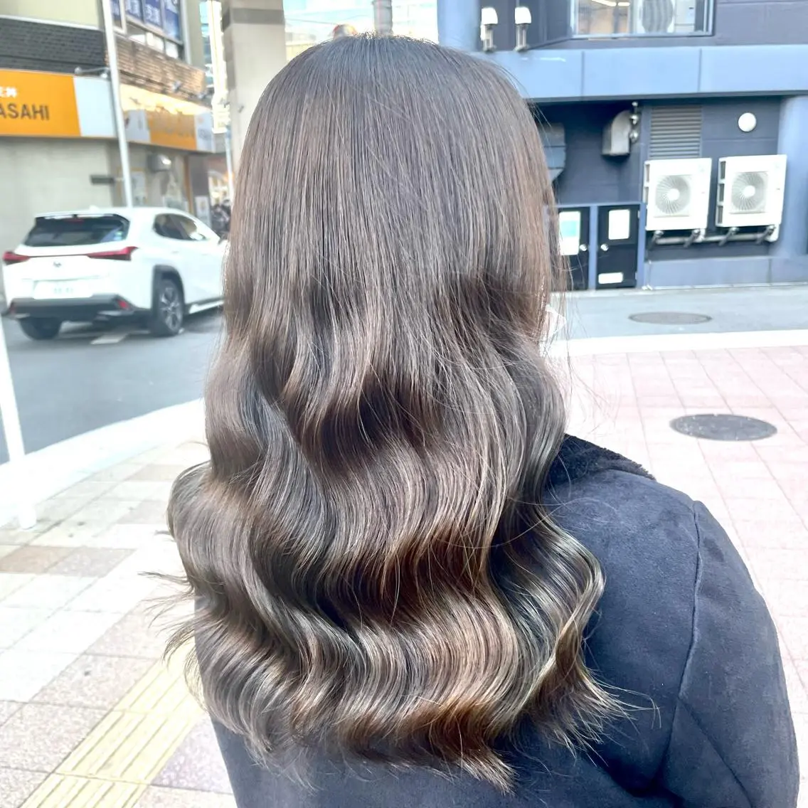 セミロング カラー ブリーチなし透明感 🍀梅田・増田のヘアスタイル