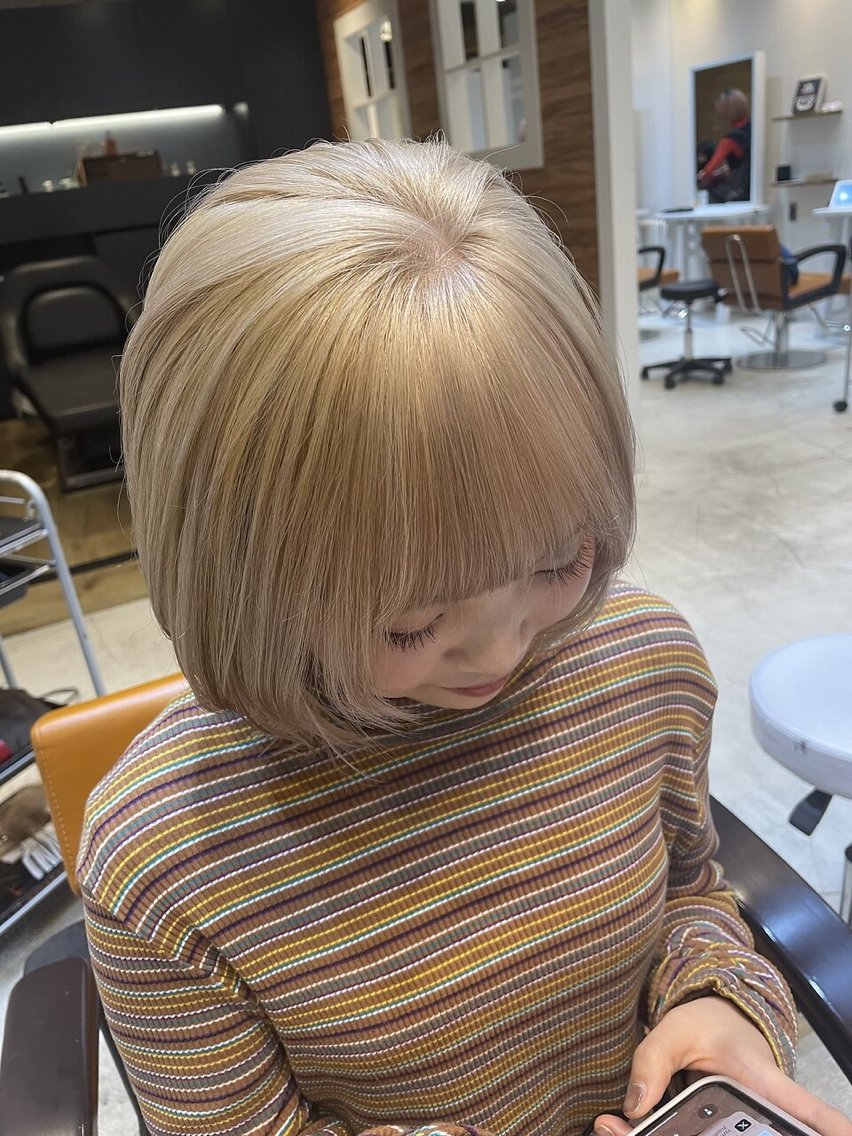ショート ヘアカラー トリートメント 艶髪特化髪質改善 Re:Rアール高円寺のヘアスタイル