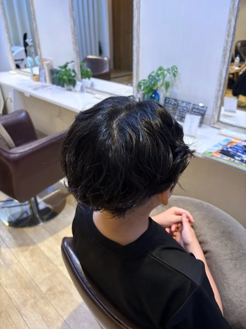 パーマ メンズ メンズパーマ カット パーマ 上川畑 つかさのヘアスタイル