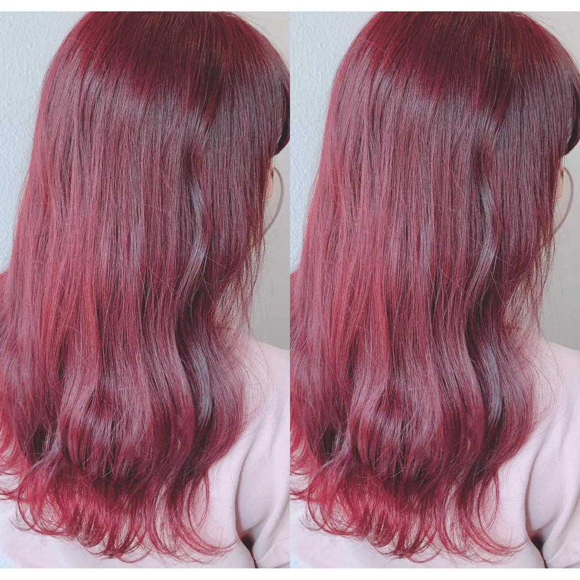 ミディアム カラー ピンクカラー レッドカラー ヘアカラー 似合わせ/ カラー.岡田友仁のヘアスタイル