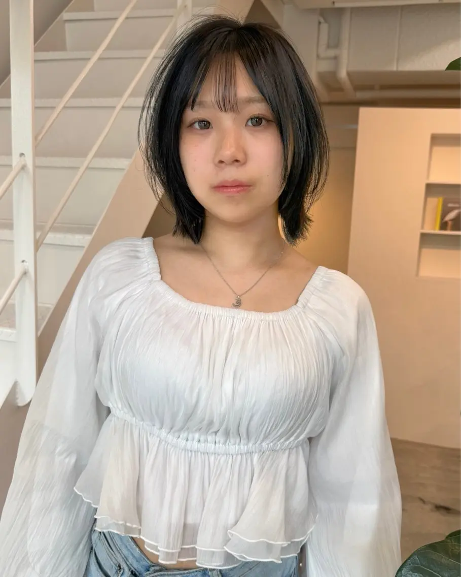 ショート ボブレイヤー ボブ レイヤーカット yuk💐 manakaのヘアスタイル