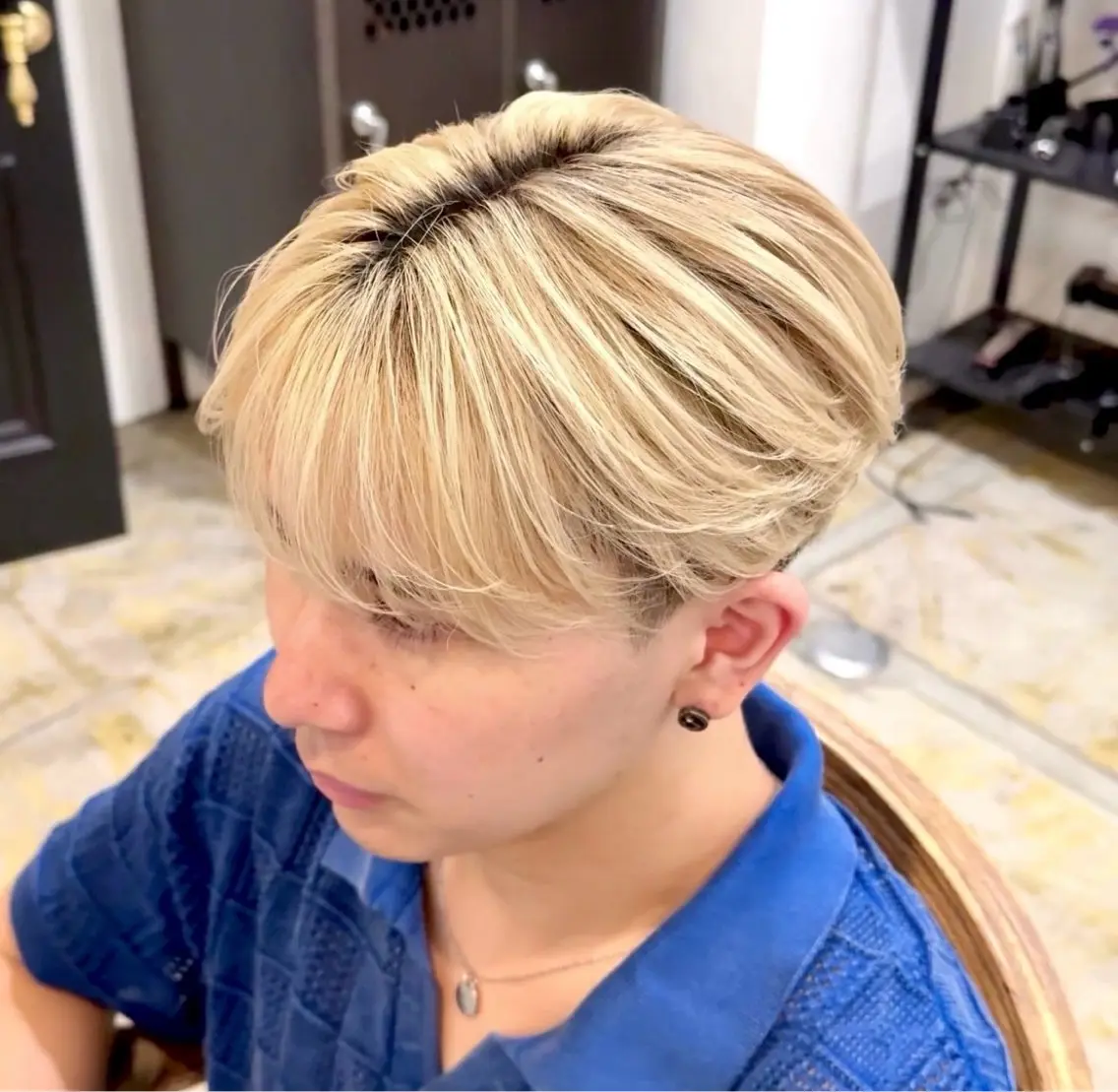 ショート ヘアカラー トリートメント メンズ複雑履歴修正 ／サイバアサトのヘアスタイル