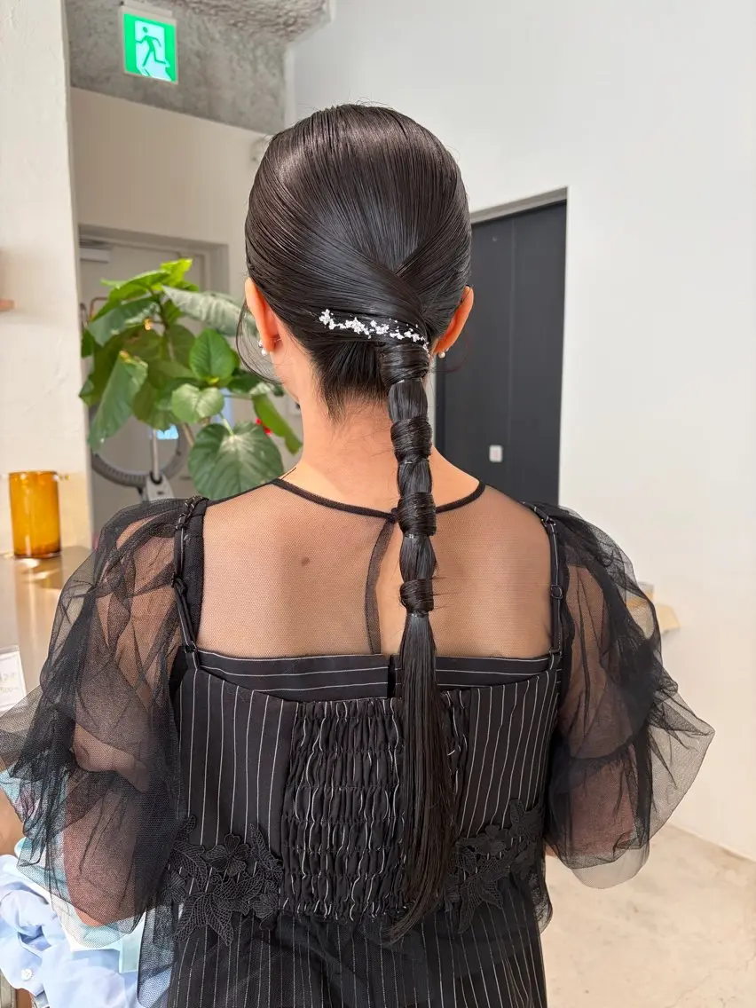 ロング ヘアアレンジ ロング ヘアセット 石川 瑠琉のヘアスタイル