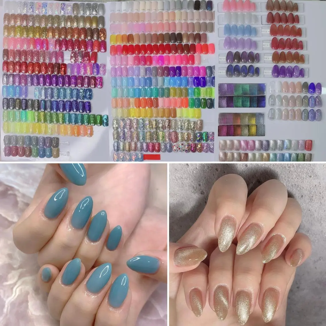 ネイル 渋谷／チップ長さ出し 👑アプレgel-xのネイルデザイン