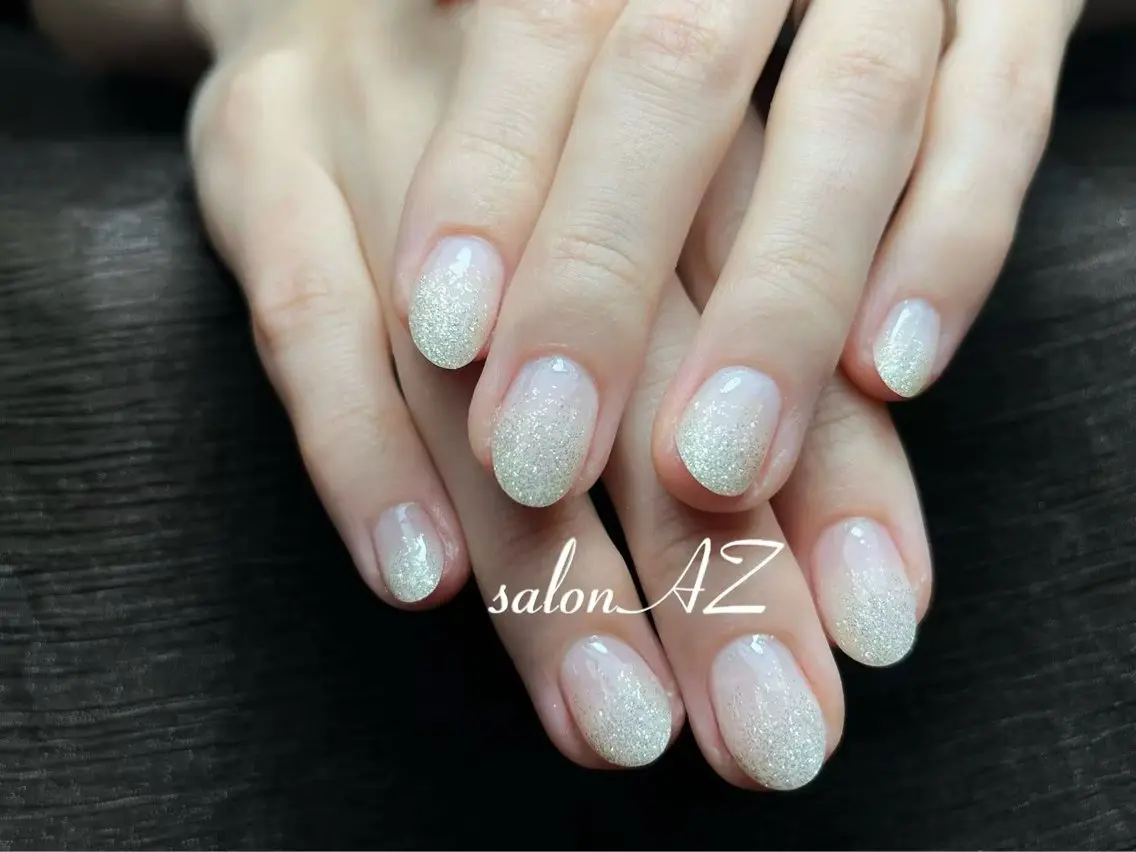 ネイル アートネイル 長さ出し フットネイル フレンチネイル ジェルネイル salon AZのネイルデザイン