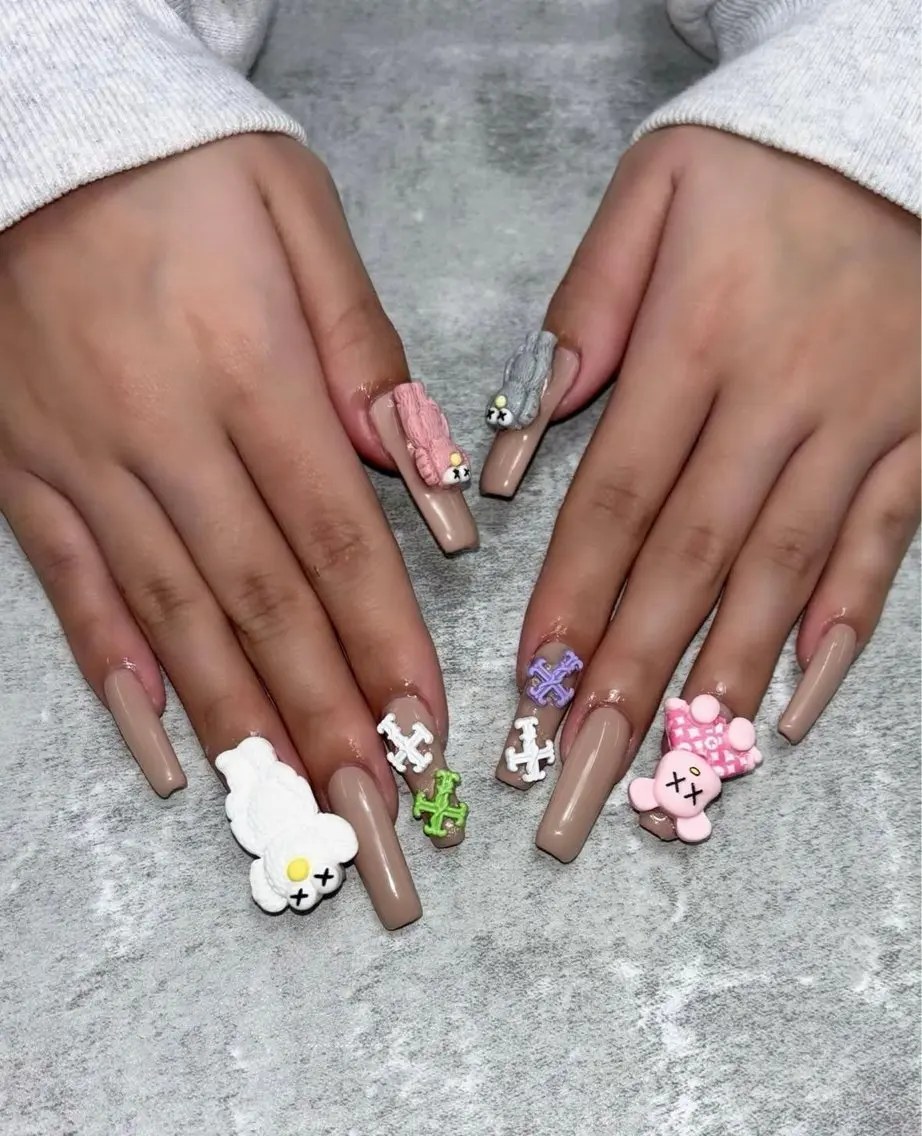 ネイル スカルプネイル ワンホンネイル icy nail れいあのネイルデザイン
