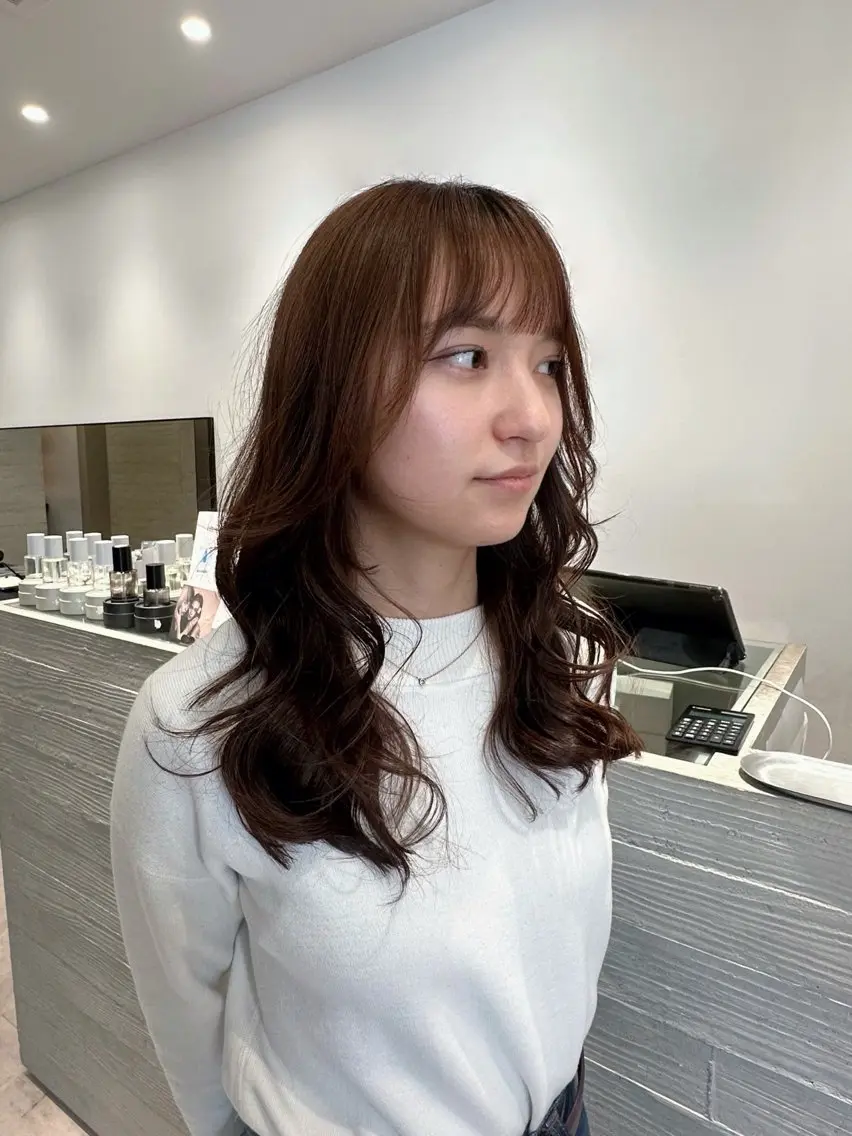 レイヤーカット🪽🫧＋カラー🧸の写真
