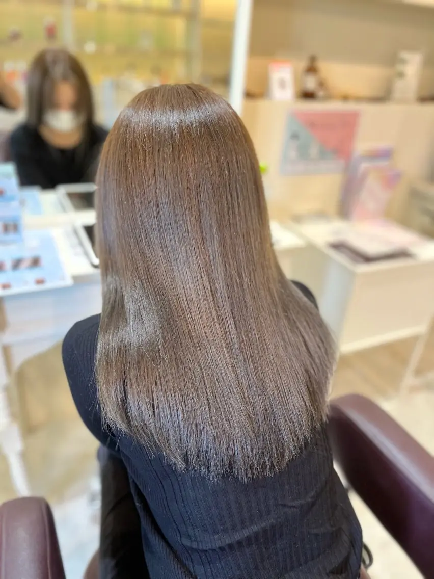 セミロング カラー 髪質改善 トリートメント 髪質改善/縮毛矯正 seiyaのヘアスタイル