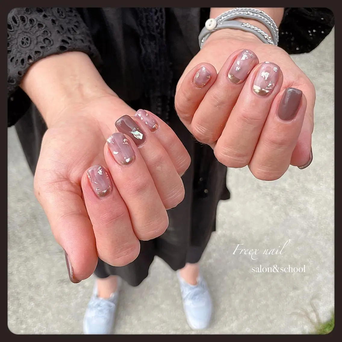 ネイル ハンドネイル ハンドケア freex nail /ニュアンス/個性派のネイルデザイン