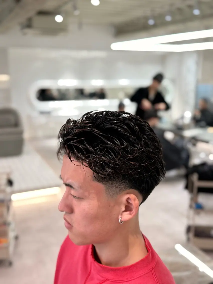 ショート パーマ メンズ カット パーマ トリートメント メンズ特化/フェード /パーマ/渋谷/千尋のヘアスタイル