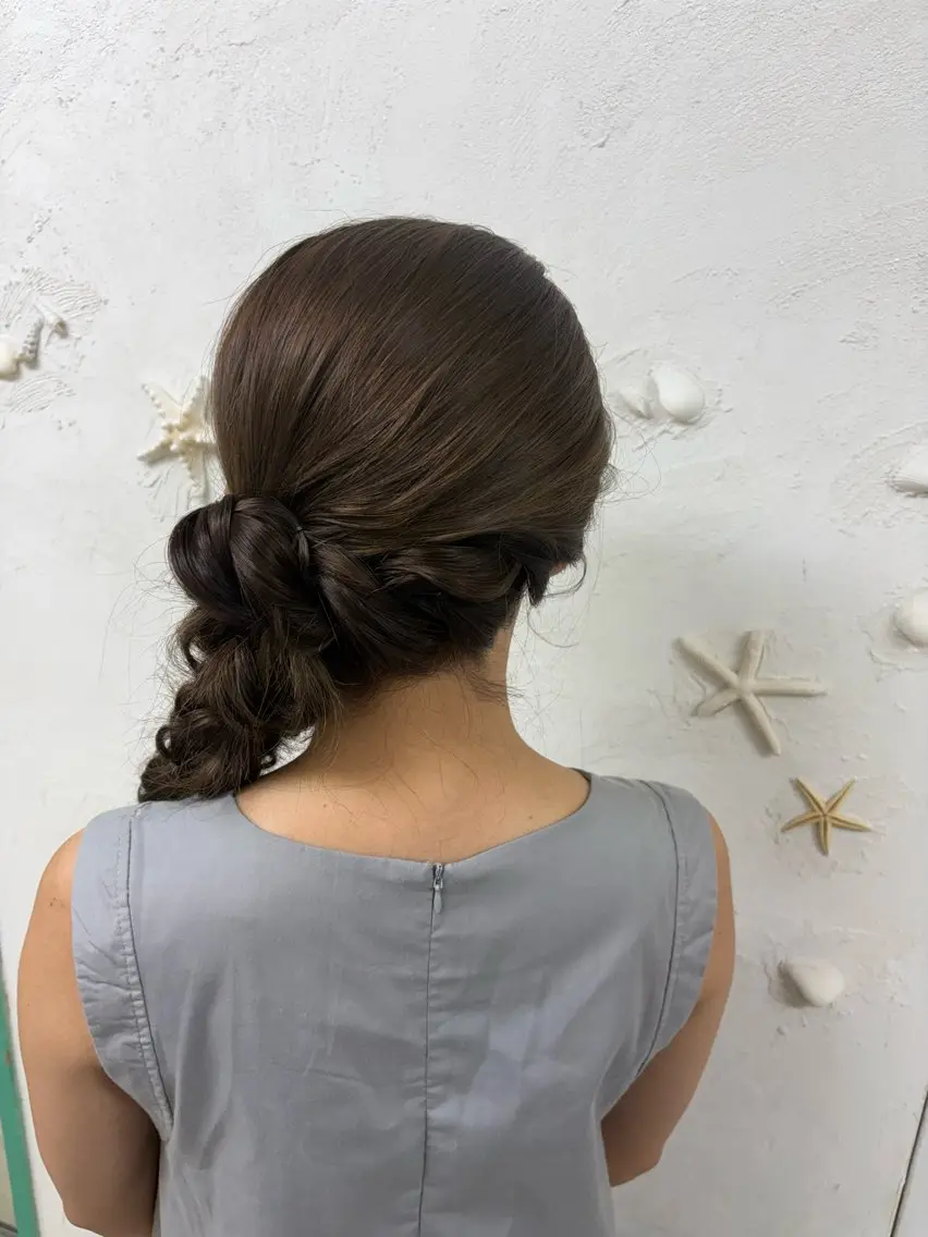 ロング ヘアアレンジ キッズ ヘアセット／六本木 Yukaのヘアスタイル