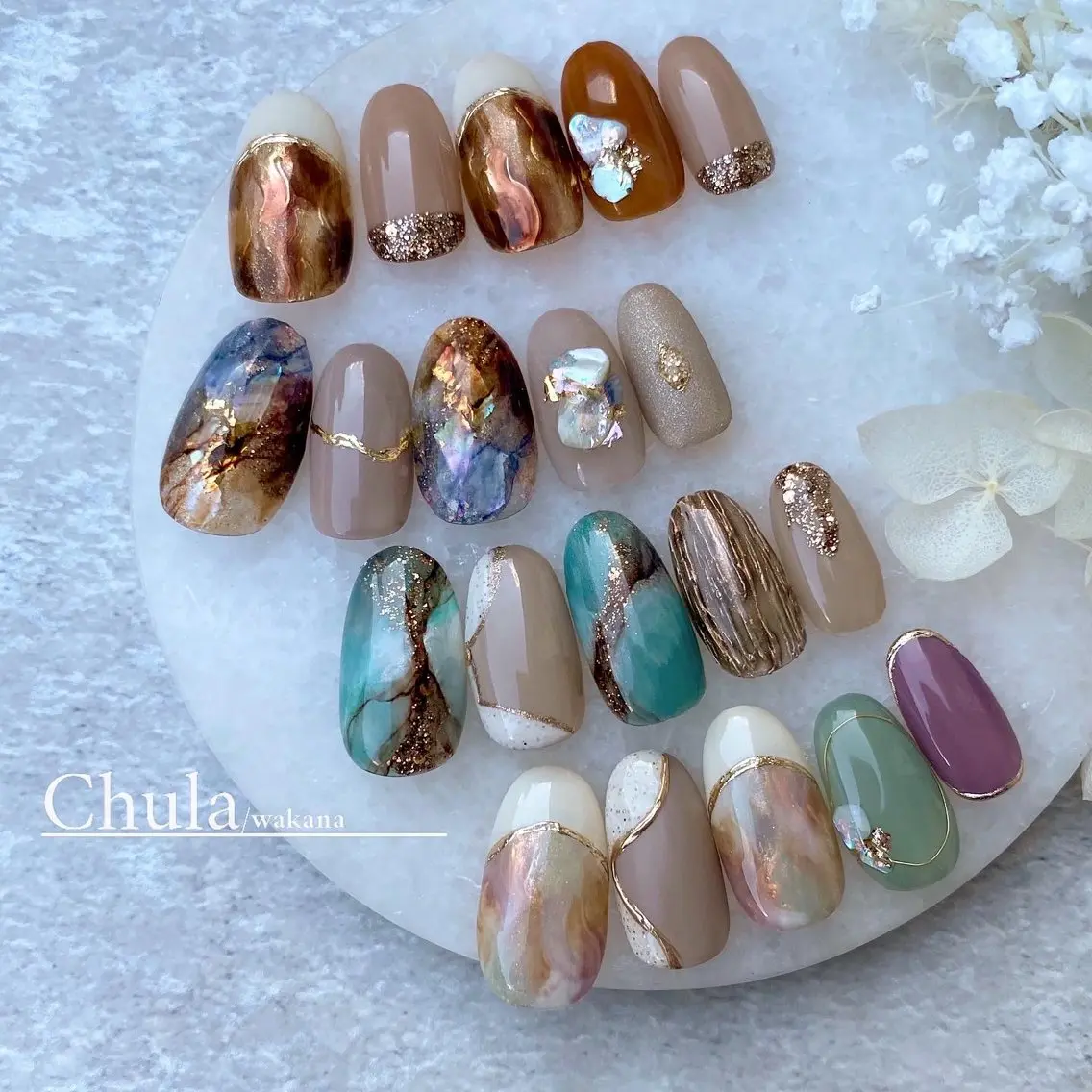ネイル ハンドネイル Nailsalon Chulaのネイルデザイン