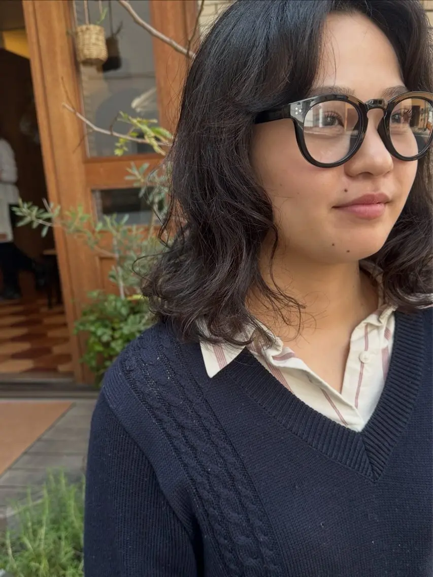 ミディアム かつやま めいのヘアスタイル