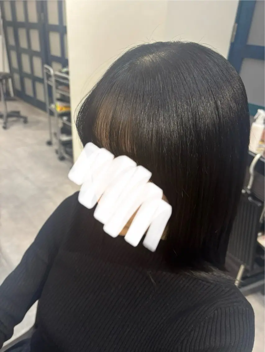 カット 縮毛矯正 田中澪🩵ྀི /HUG横浜のヘアスタイル