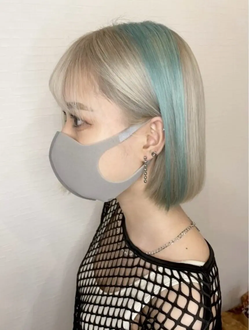 ショート カラー ヘアカラー&縮毛矯正 STAR☆RIVERのヘアスタイル