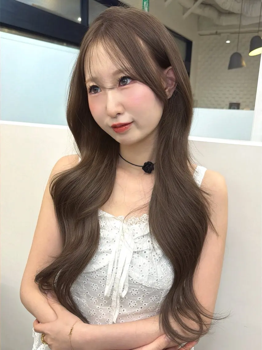 【大人気‼️】韓国ヘア/ワンホンヘアカット＋高濃度水素カラーの写真