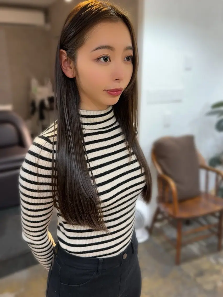 ロング カット トリートメント 髪質改善✨艶髪✨ レイヤーカット 田畑のヘアスタイル