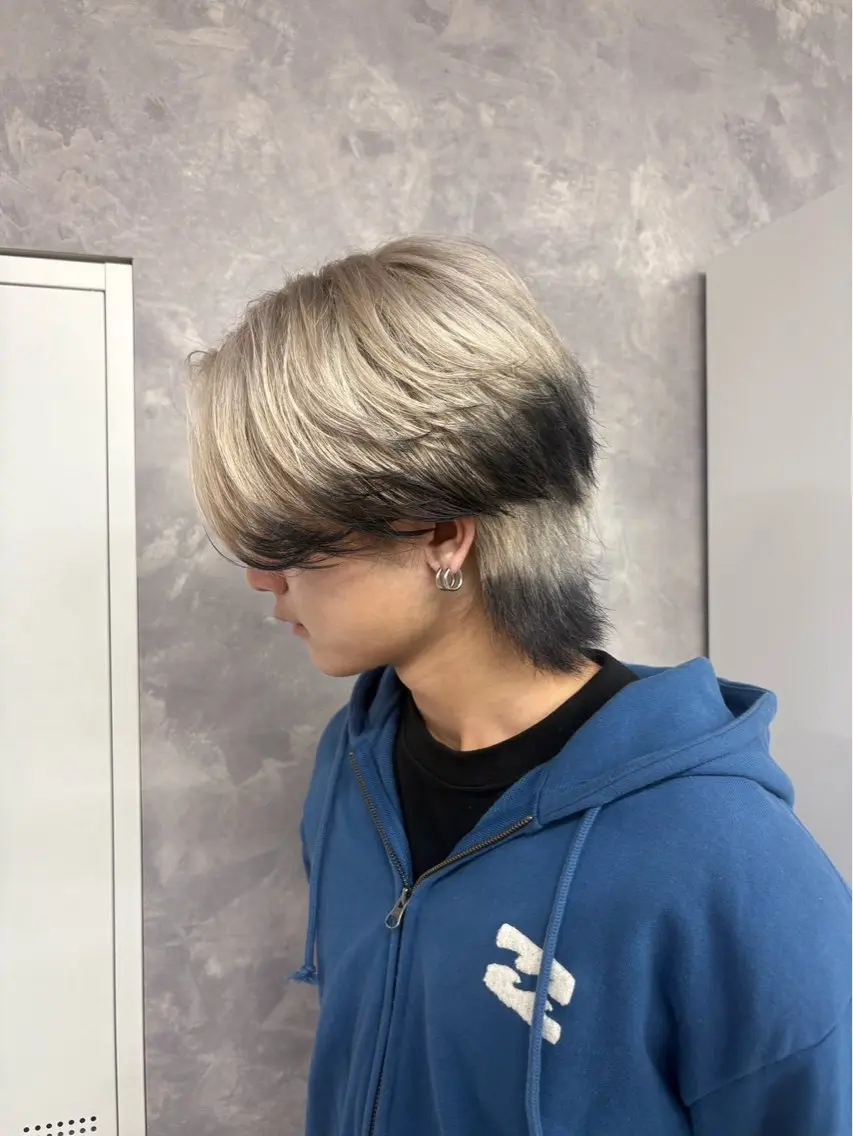 ショート カラー メンズ ヘアカラー トリートメント 柔らかカラー/ 縮毛矯正YUTO🧋のヘアスタイル