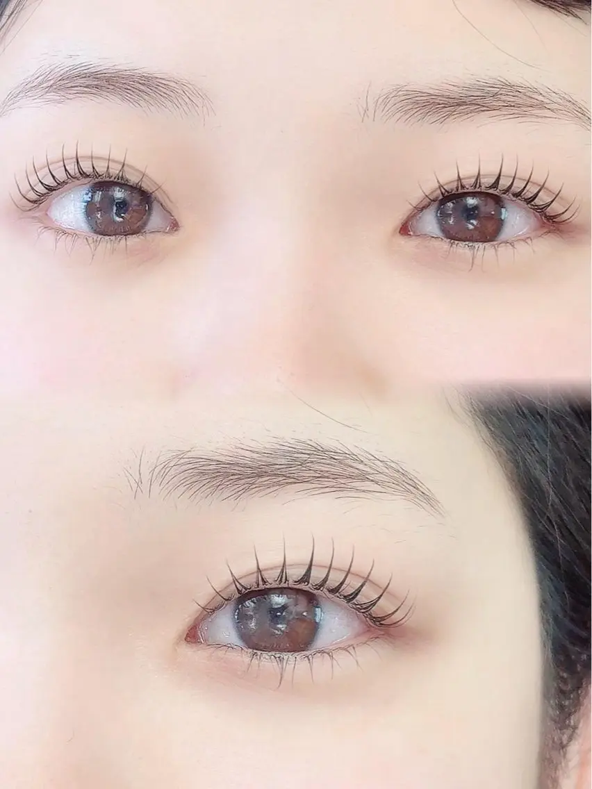 【 60分で完了✨️ 】完全おまかせデザイン!上まつげパーマ💖コーティング束感仕上げ ¥7500の写真