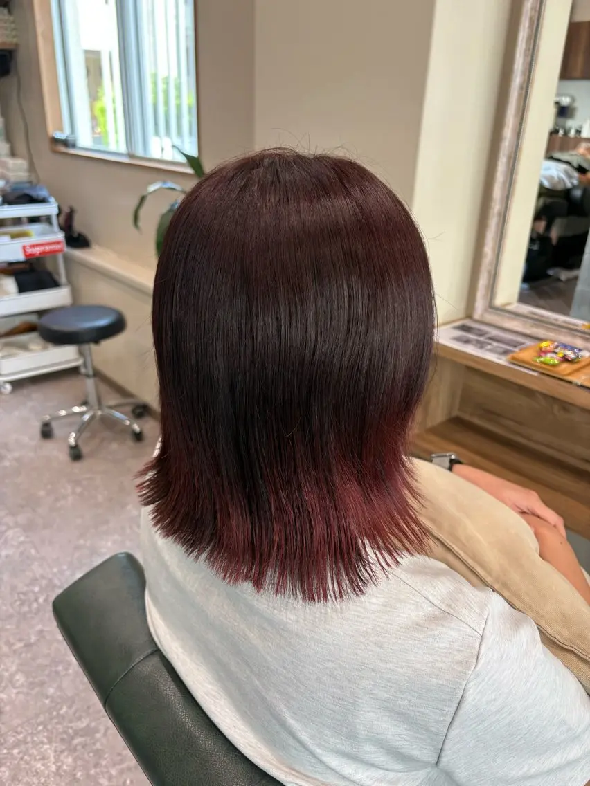 ミディアム ヘアカラー 安谷屋 こはるのヘアスタイル