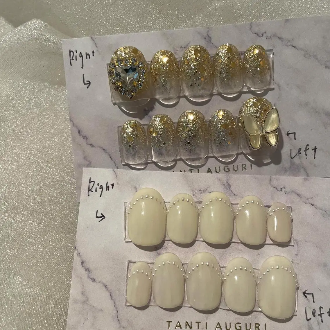 ネイル 成人式 フレンチネイル ガーリー ゴールド グラデーション ハンドネイル ハンドケア lylynail YUUKAのネイルデザイン