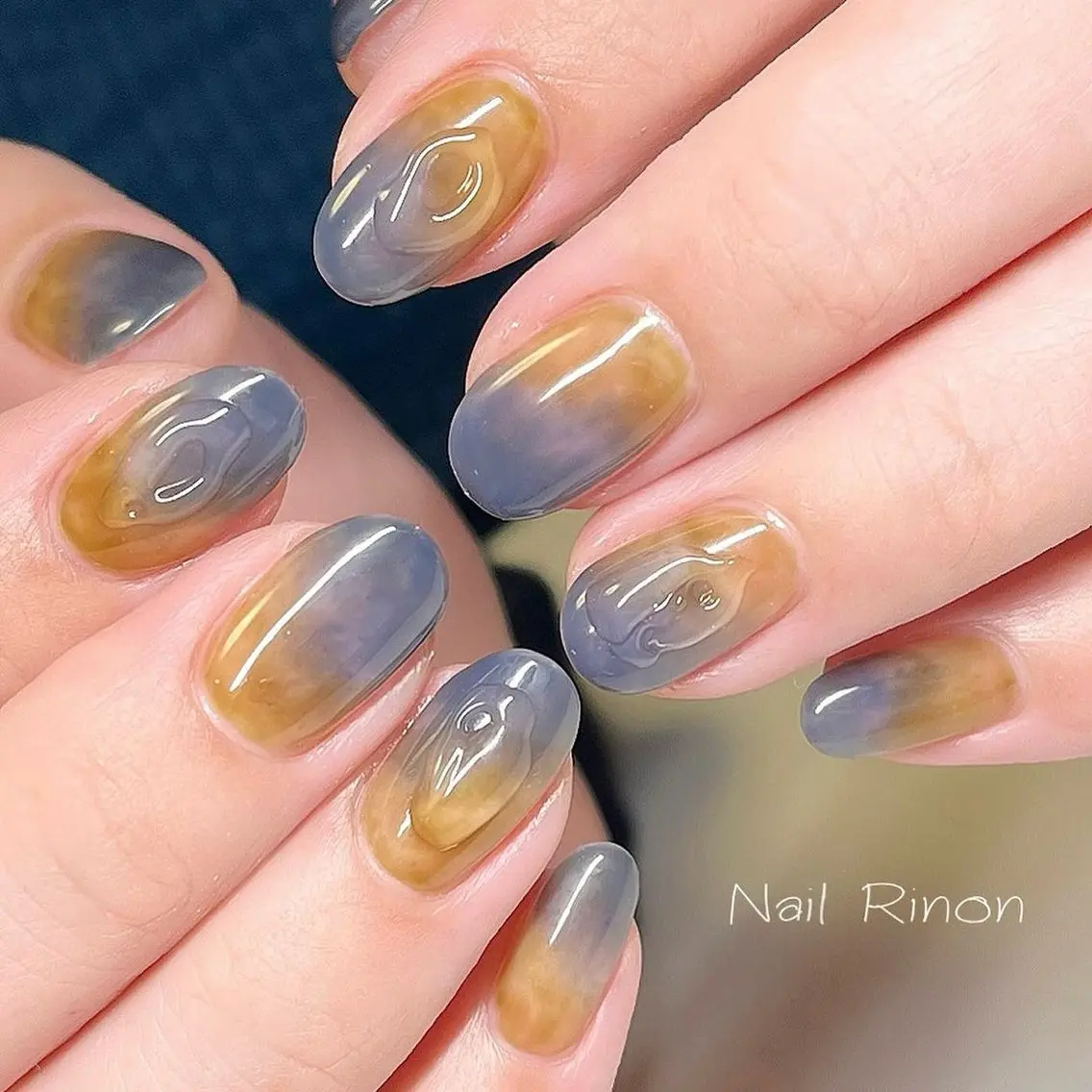 ネイル ニュアンスネイル ハンドネイル Nail Rinonのネイルデザイン