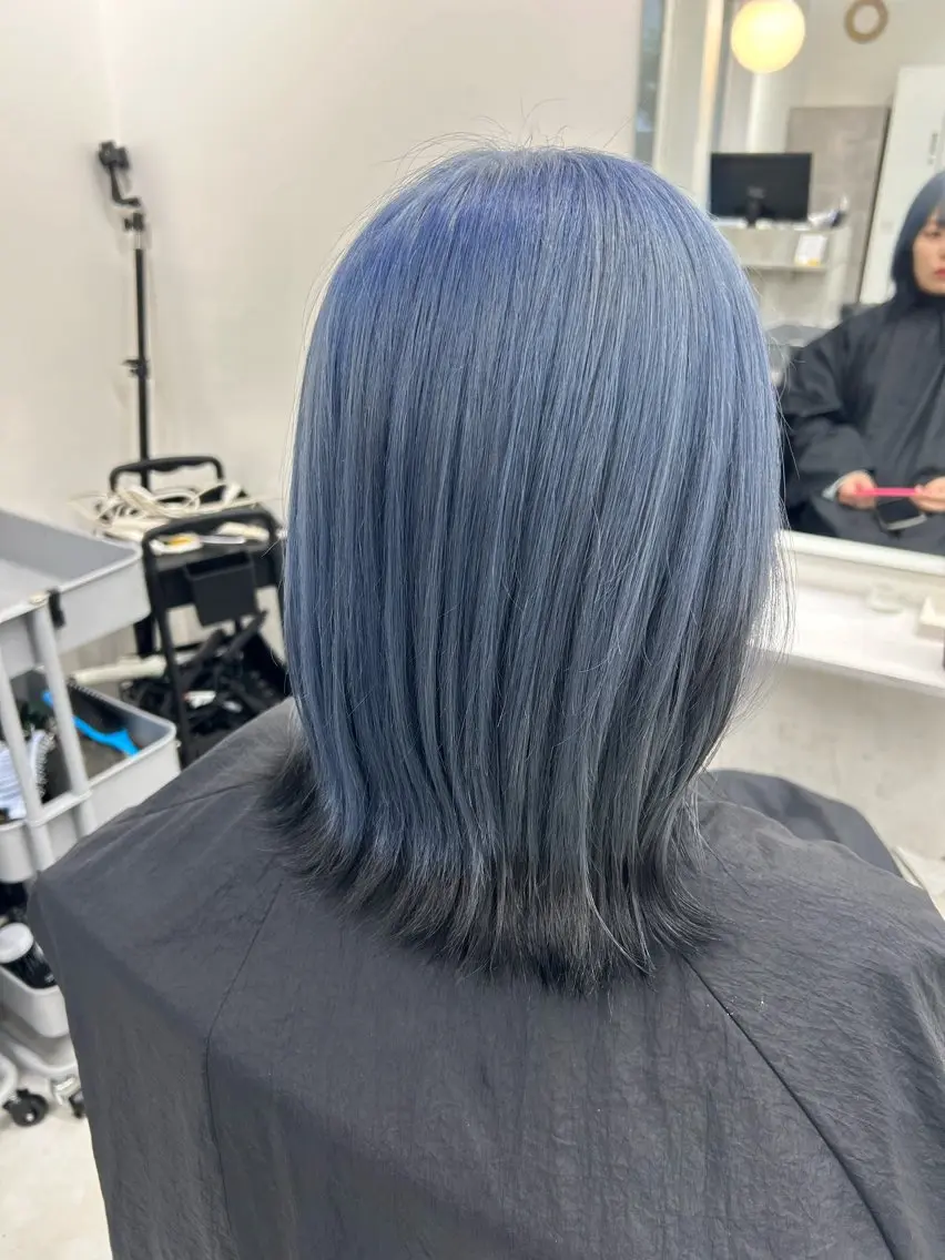ミディアム カラー ヘアカラー 💗ツヤ髪ハイトーン 💗RIKOのヘアスタイル