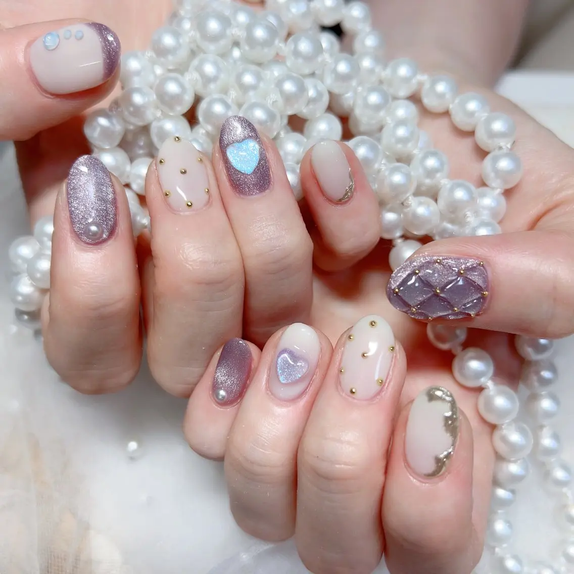 ネイル ハンドネイル M 🌷Nail 長さだし専門店のネイルデザイン