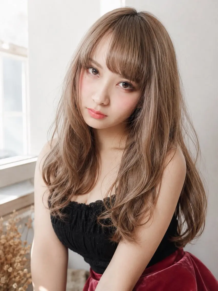 ロング カラー イズ ミのヘアスタイル