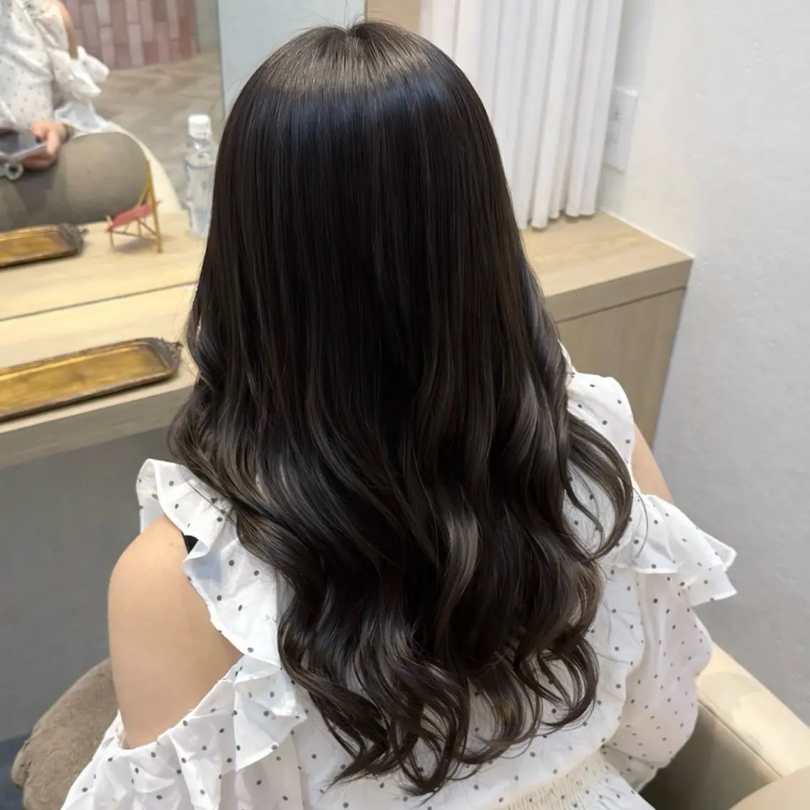 セミロング カラー カット ヘアカラー トリートメント 柔らかいbeige ¦韓国¦🩰マユ🩰のヘアスタイル