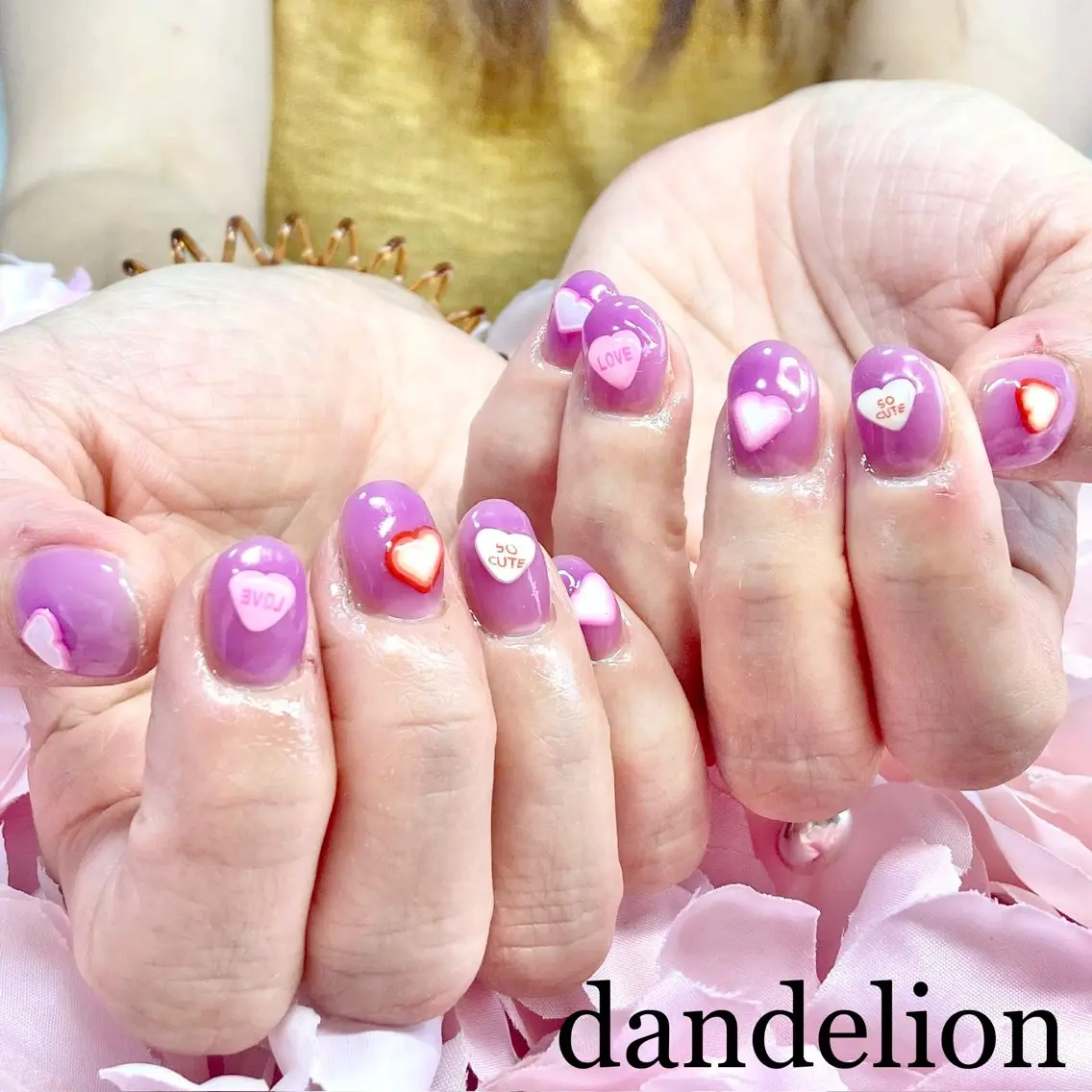 ネイル ハンドネイル ハンドケア dandelion ダンデライオンのネイルデザイン
