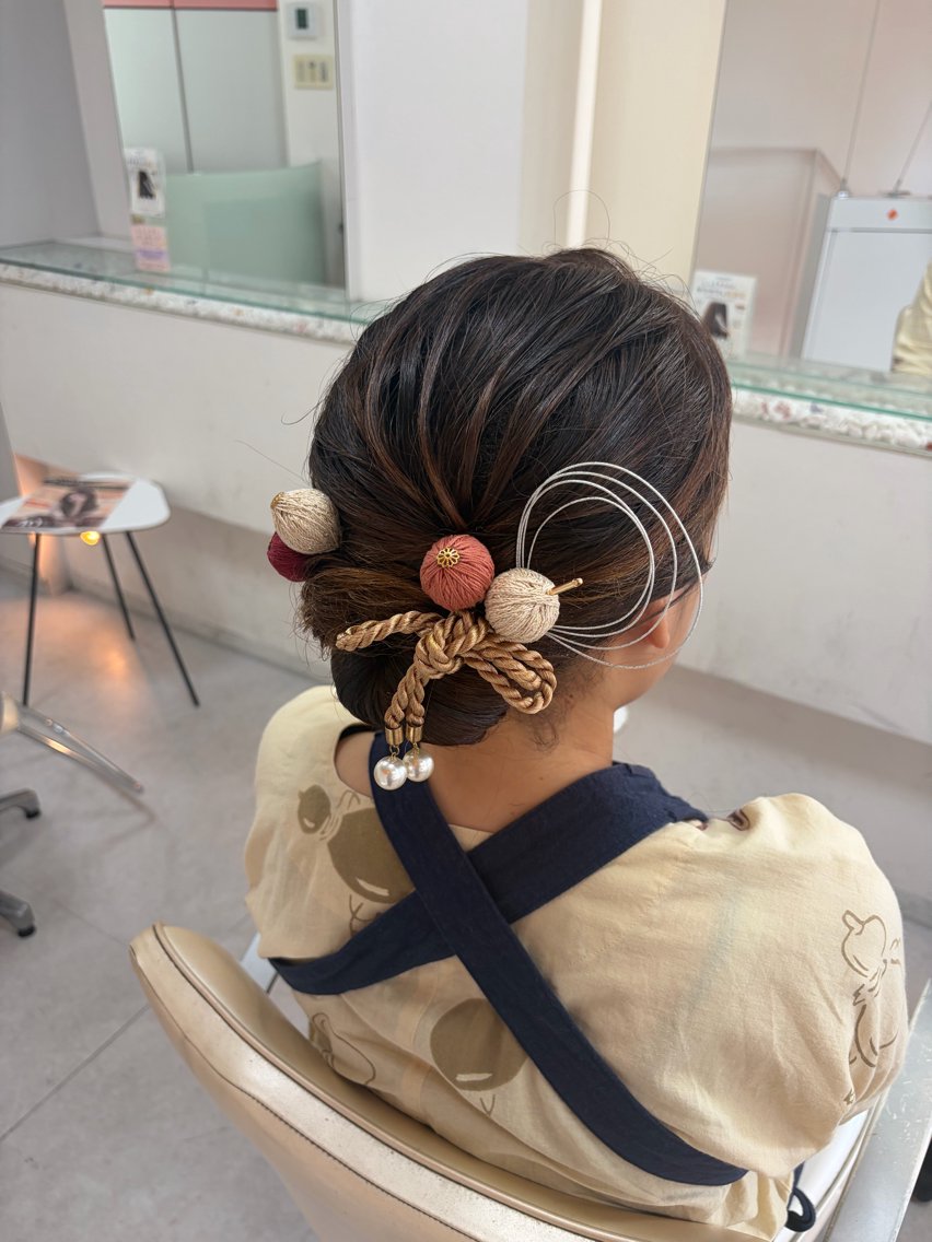 ヘアアレンジ のあ🍀ヘアカラー/ 透明感/アレンジのヘアスタイル